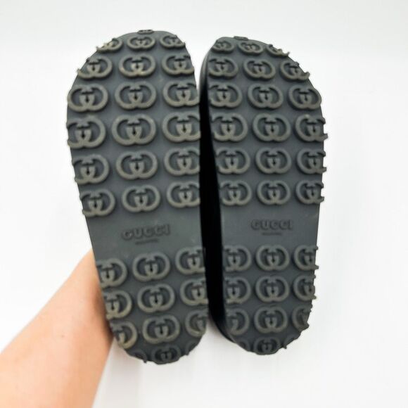 Gucci Interlocking GG Monogram Platform Slides Sandals Eu 41 US 11 - Picture 11 of 13